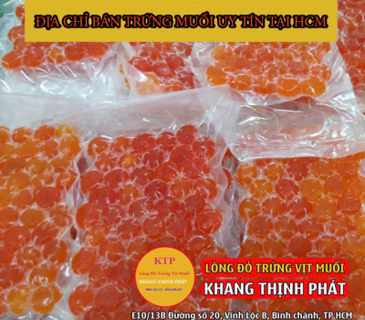 Cung cấp lòng đỏ trứng muối, trứng bắc thảo ở quận 6 TPHCM